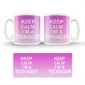 Keep Calm I'm Just A Teenager Cup/ 11oz Cup/ Coffee Cup/Design/Mug/Pink