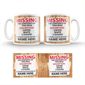 MISSING Personalised Cup/ 11oz Cup/ Coffee Cup/Design/Mug/Personalised
