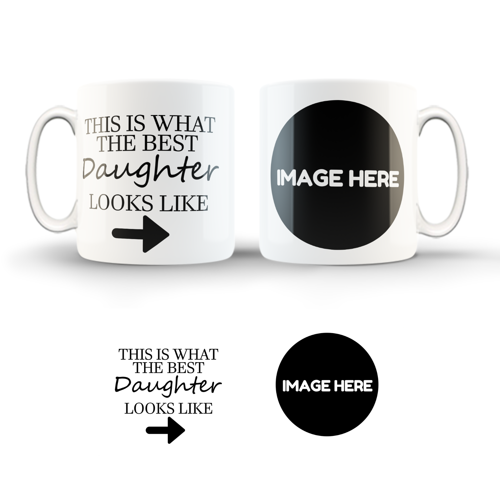 Personalised Best Daughter Mug/Cup/Love/Daughter/DaughterLove