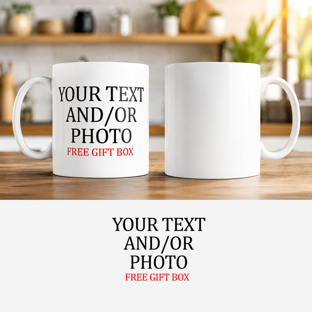 Personalization Cup/ 11oz Cup/ Coffee Cup/Design/Mug/Add Your Own/Image/Text